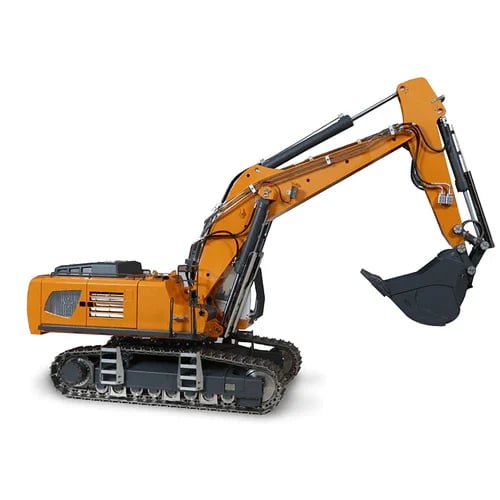 Hydraulický bagr G308H v měřítku 1/14 s kovovou konstrukcí pro nadšence