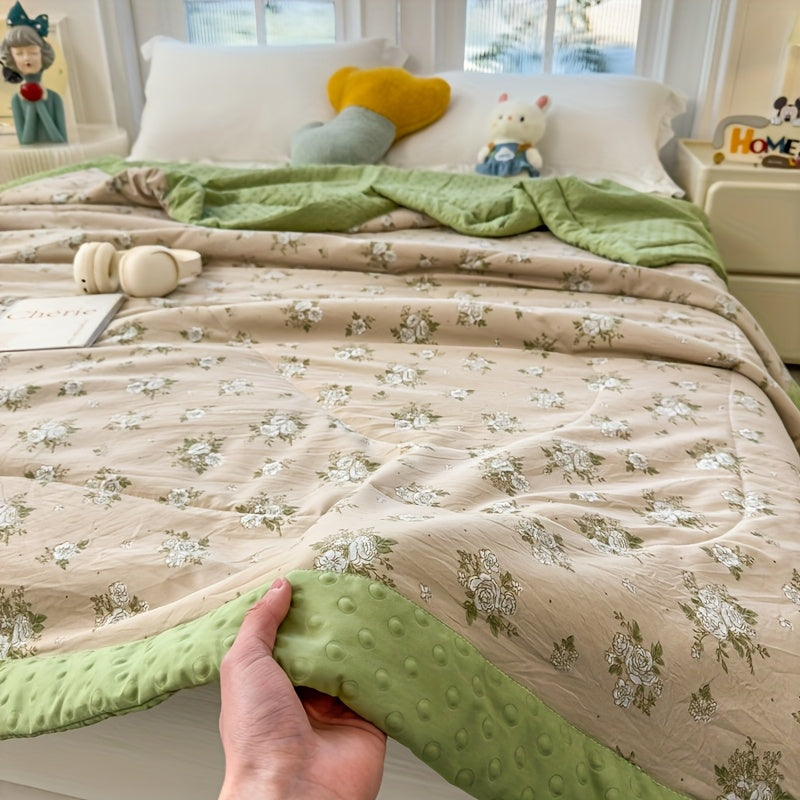 Trapunta estiva traspirante Bloomcool con design floreale leggero per il comfort del sonno