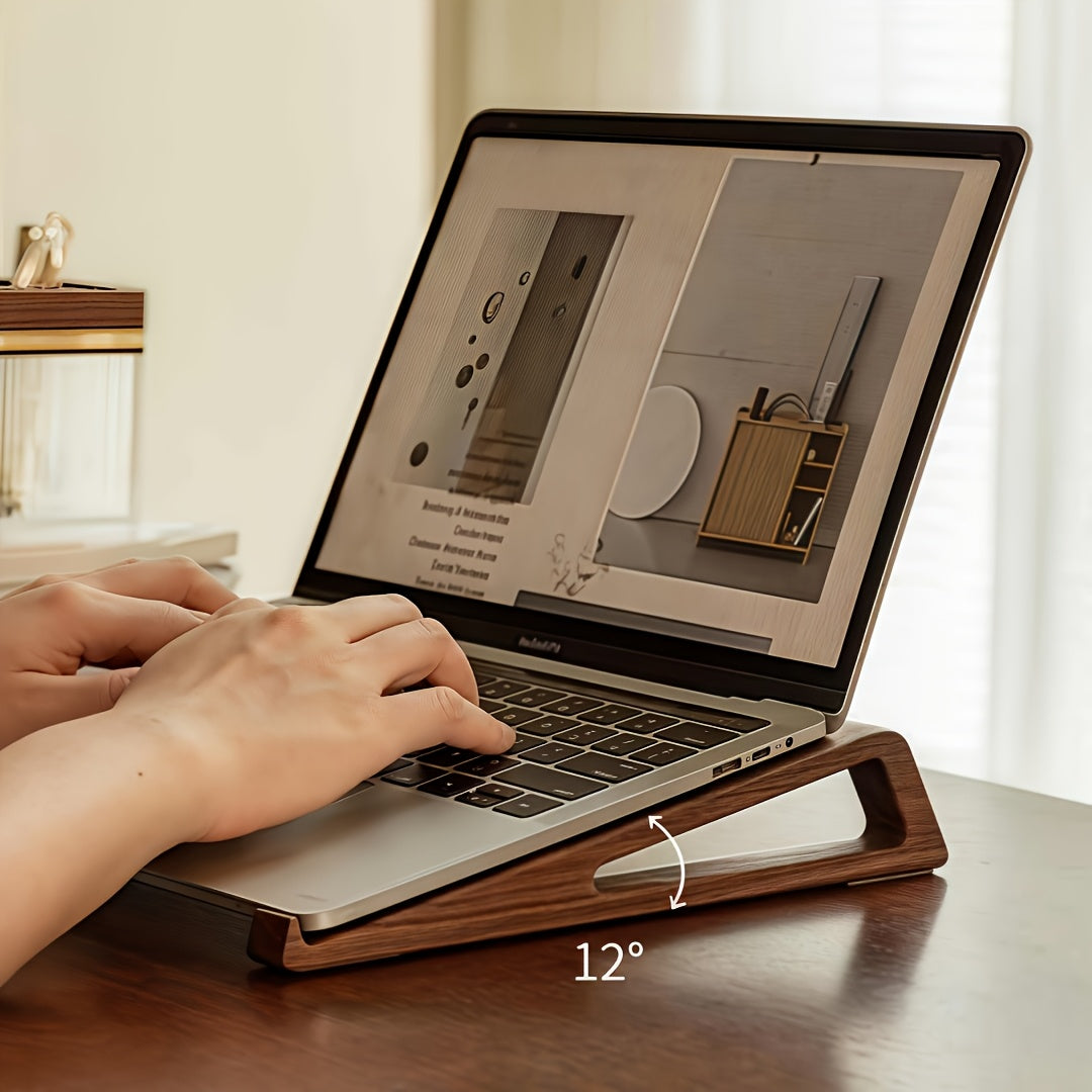 Woodenedge justerbar bambus laptop- og læsestativ