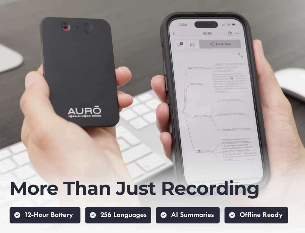 NovaNote Pro Privacy-Focused AI Recorder With Voice Capabilities For Meetings