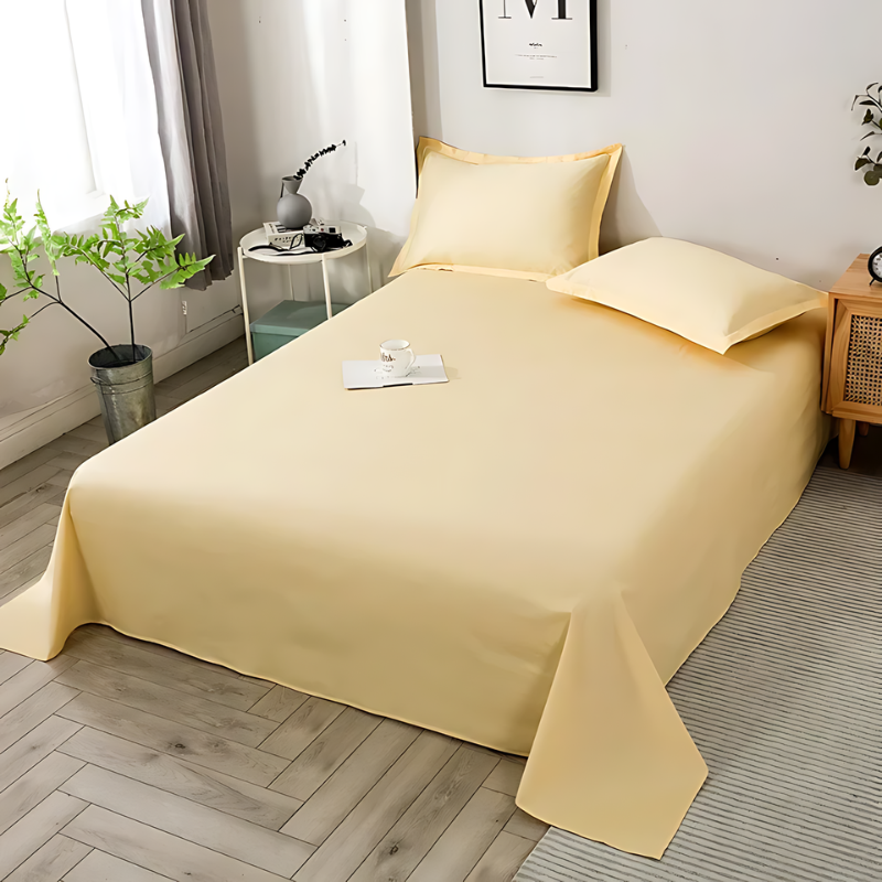SereneLoom Flat Sheet In Organic Cotton With Soft And Breathable Comfort