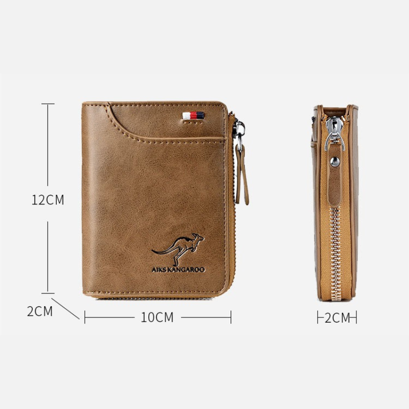 WalletPro miesten nahkalompakko RFID-suojauksella, premium-versio päivittäiseen käyttöön