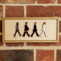 Abbey Road The Beatles indrammet portræt vægdekoration