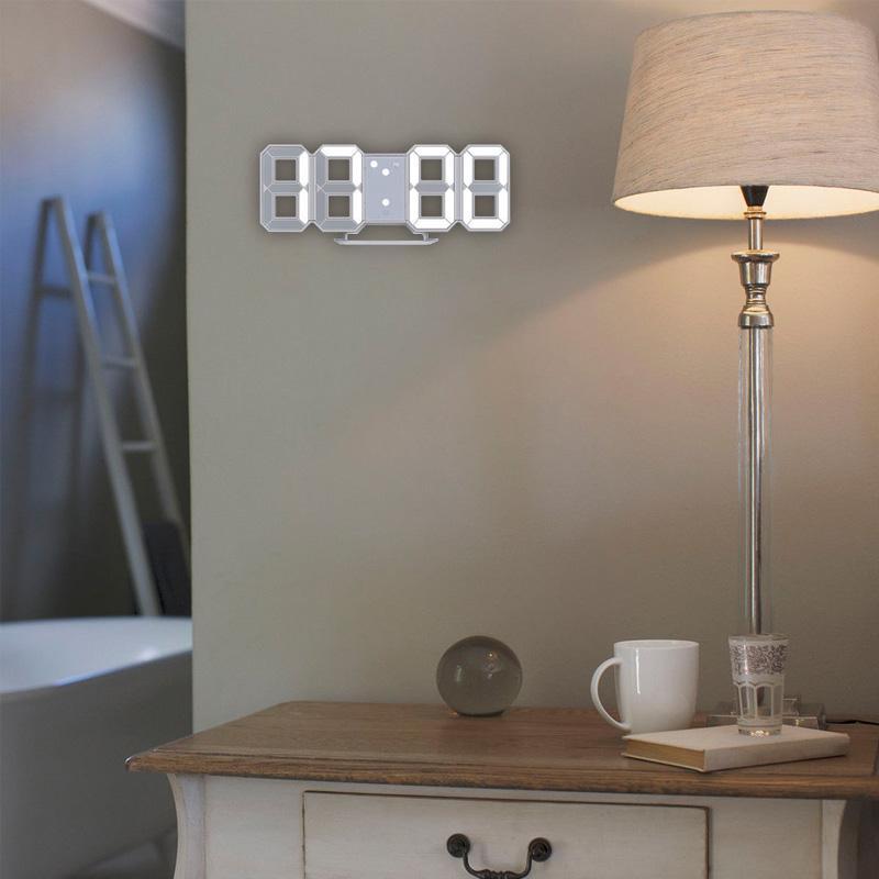 Smart 3D Digital Alarm Clock With Modern Minimalist Look For Desks