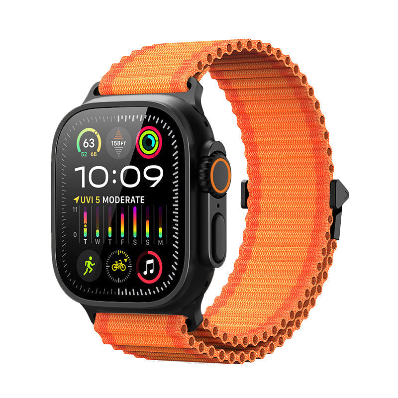 Apple Watch doppellagiges gewebtes Armband für ganztägigen Komfort