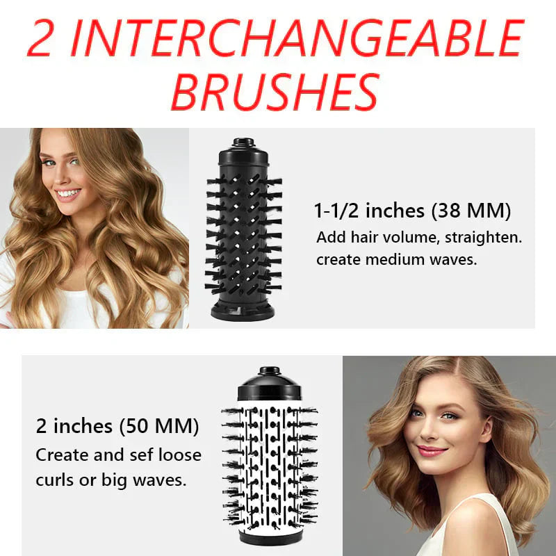 AeroGlow Hairbrush 3-In-1 For Effortless Styling And At-Home Results