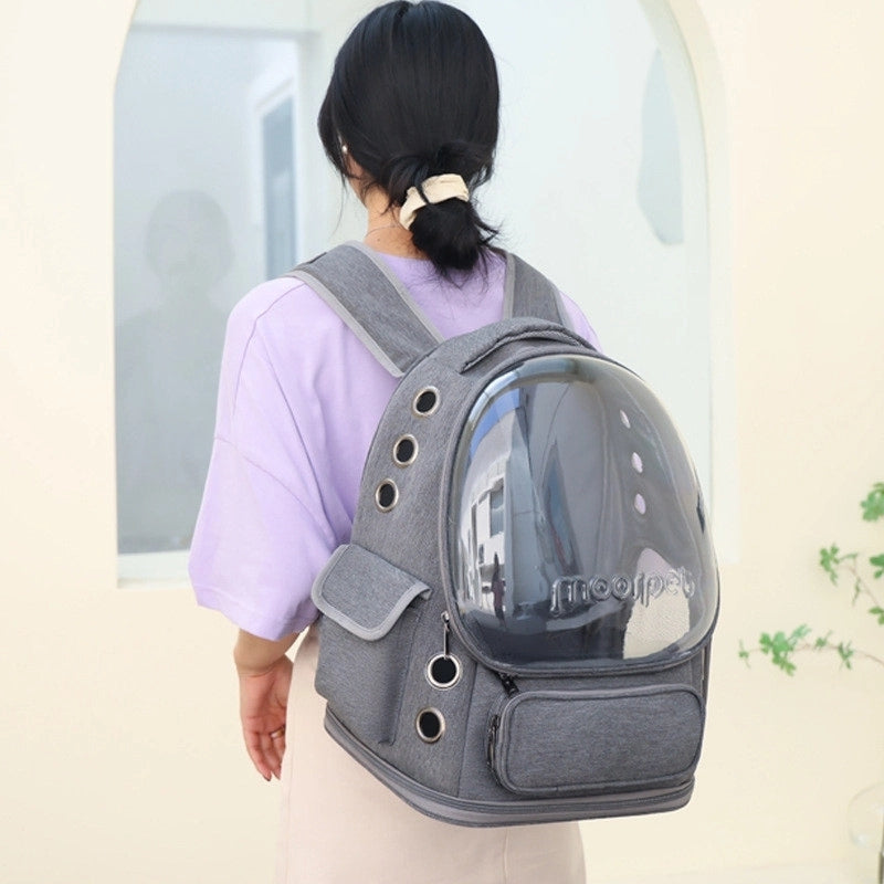 AeroPaw Breathable See-Through Carrier Backpack For Cats And Small Dogs
