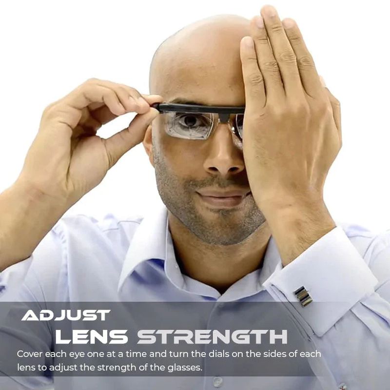 VisionShift Adjustable Focus Glasses For Everyday Reading And Vision Clarity