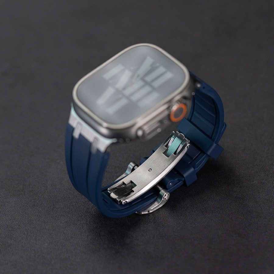 Bracelet en silicone NovaLink pour Apple Watch avec adaptateur en titane