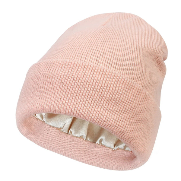 Noor Silk Winter Hat – Wool & Silk – Anti-Frizz Hair Protection