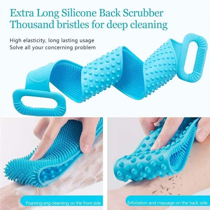 Spazzola Esfoliante per il Corpo in Silicone AuraFlex per una Pelle Radiosa Tutti i Tipi di Pelle
