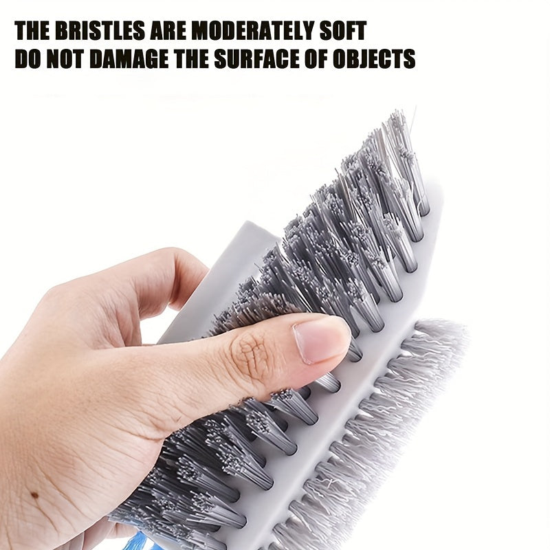 Brosse CleanPro 2-en-1 pour fentes et sols avec plastique durable, design portable