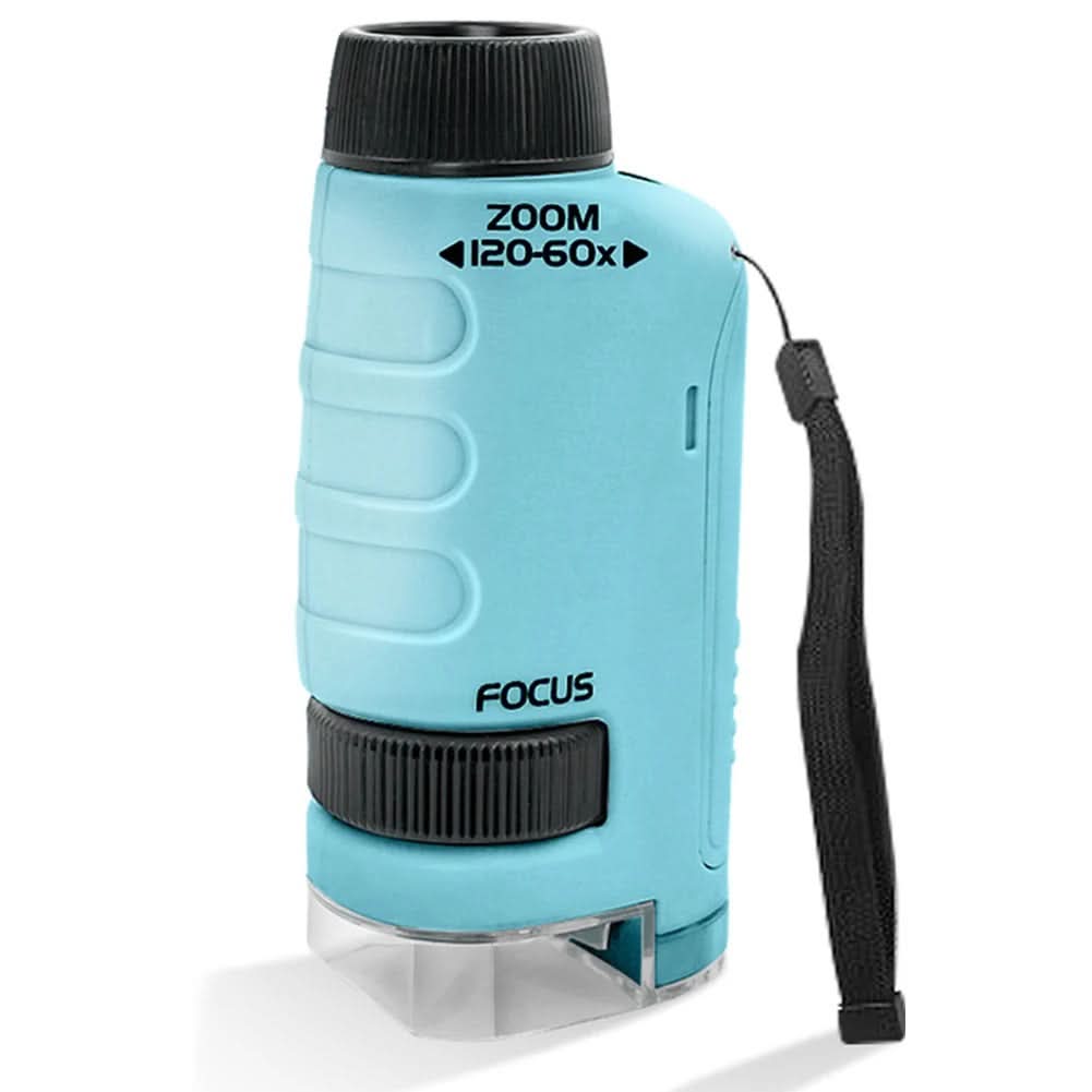 Microscope portable QuestScope Kids, grossissement 60x-120x, découverte