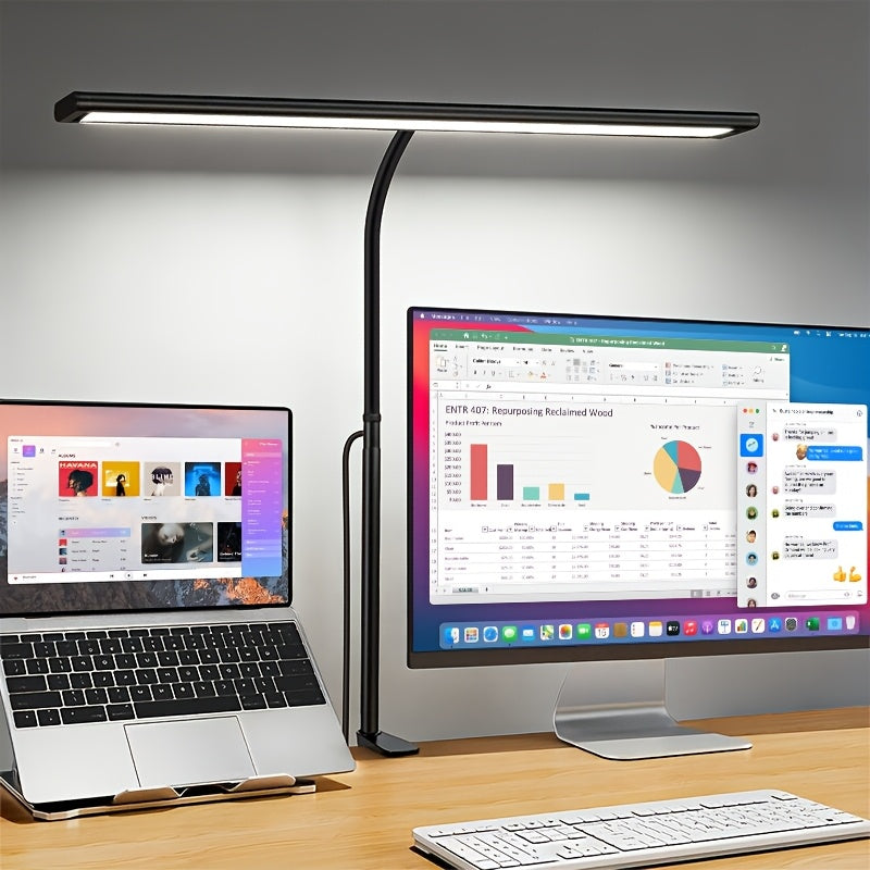 Widelux Clip On skrivebordslampe til bred LED-belysning til hjemmet