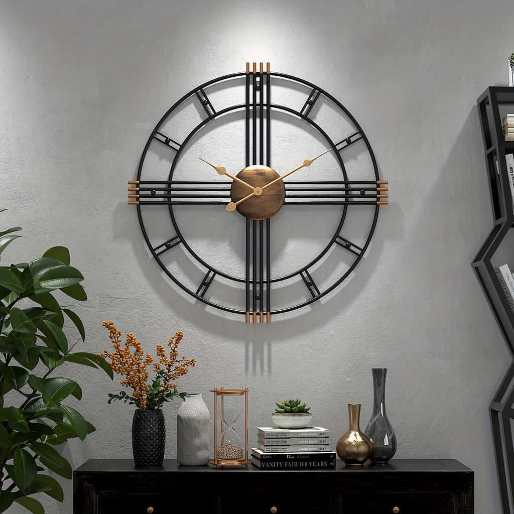 Nástěnné hodiny Casaelix Geometric Cross s minimalistickým designem a tichým chodem