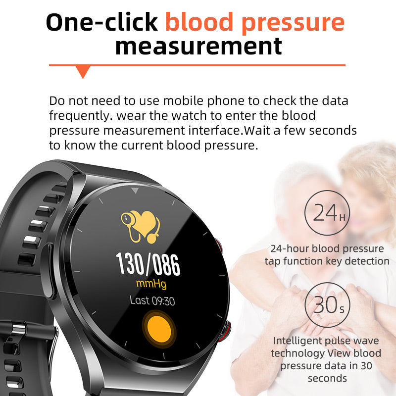One-Click Wellness Smartwatch Core Health Metrics Tracking