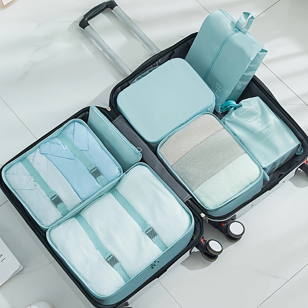 Packverse cestovní třídicí systém: 7dílná sada cestovních úložných vaků z nylonu
