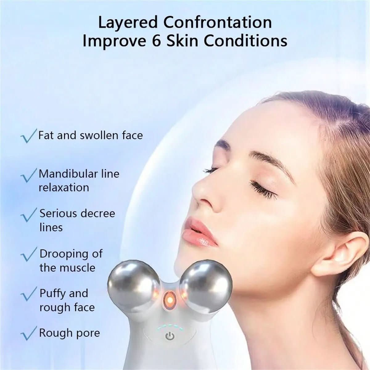 Masajeador Facial de Microcorriente LumaLift para Piel Madura Más Firme y Suave