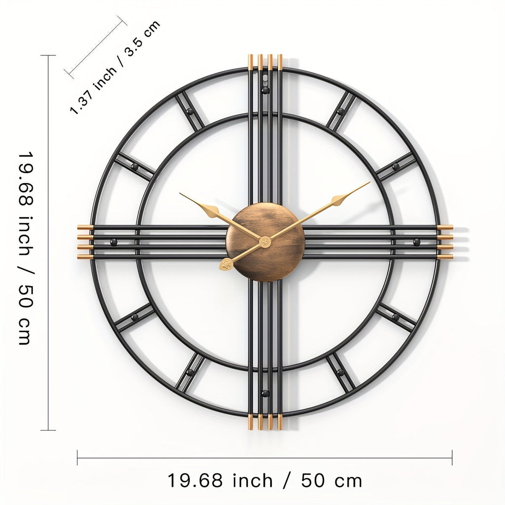 Nástěnné hodiny Casaelix Geometric Cross s minimalistickým designem a tichým chodem