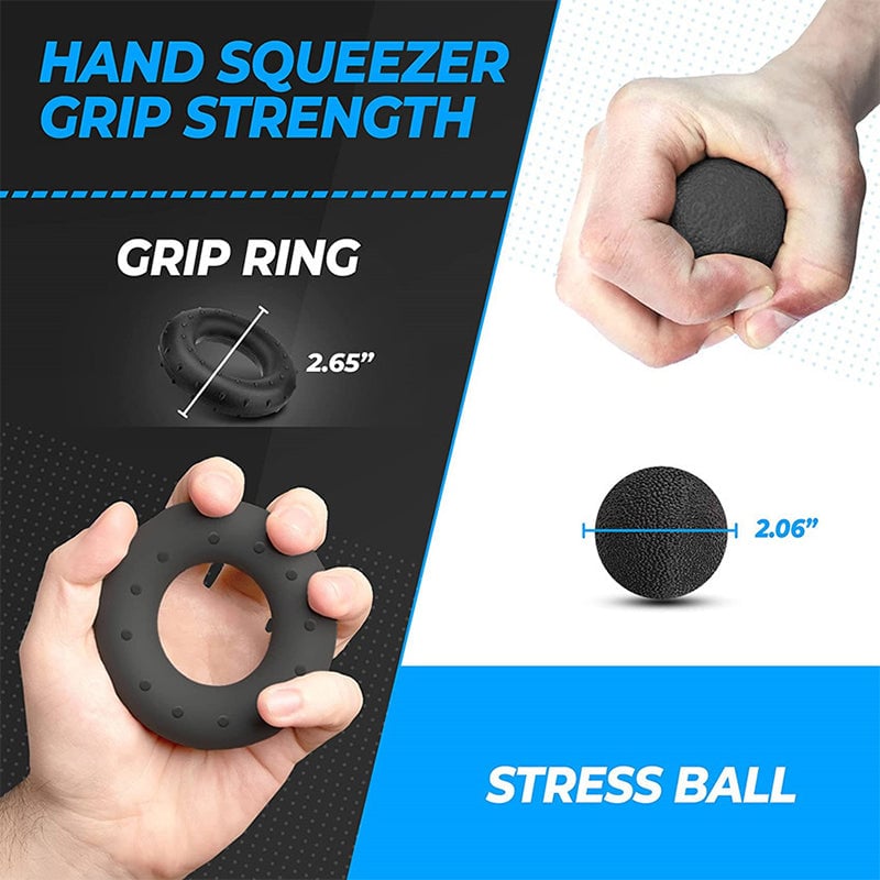 5 Pack Hand Grip Strengtheners Kit for Stronger Forearm and Hand