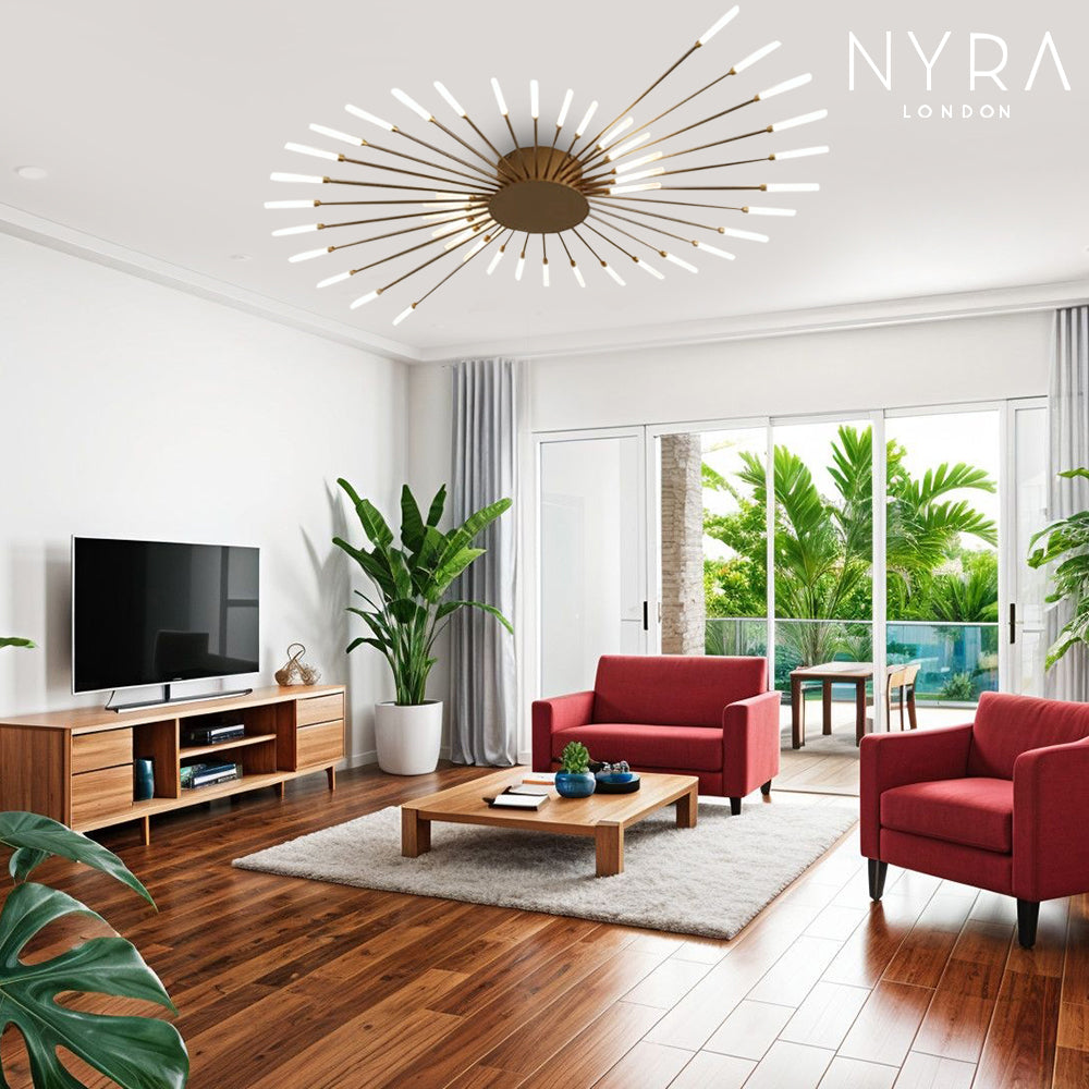 Lampa wisząca LumaSpike w stylu różdżki do nowoczesnych pomieszczeń