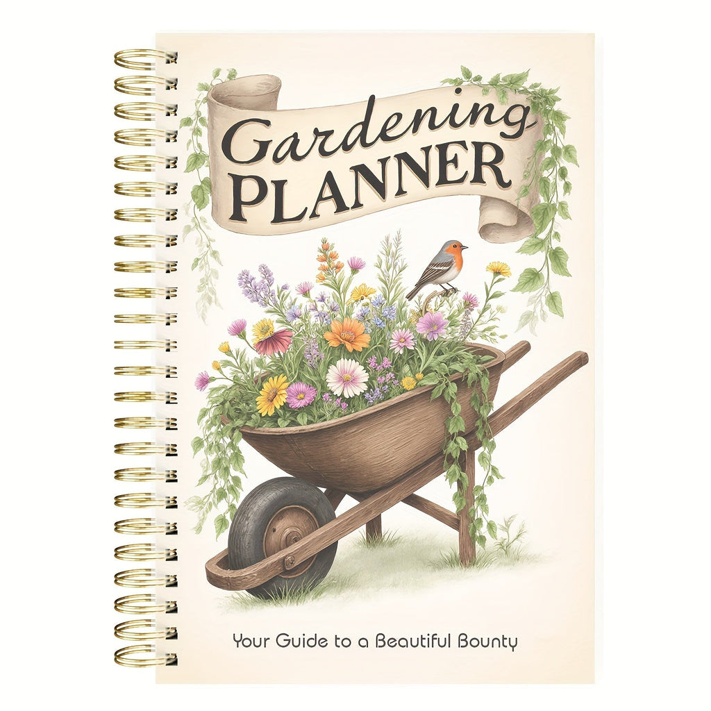 Gardenlog Undated A5 Spiral Garden Planner for Growing Success