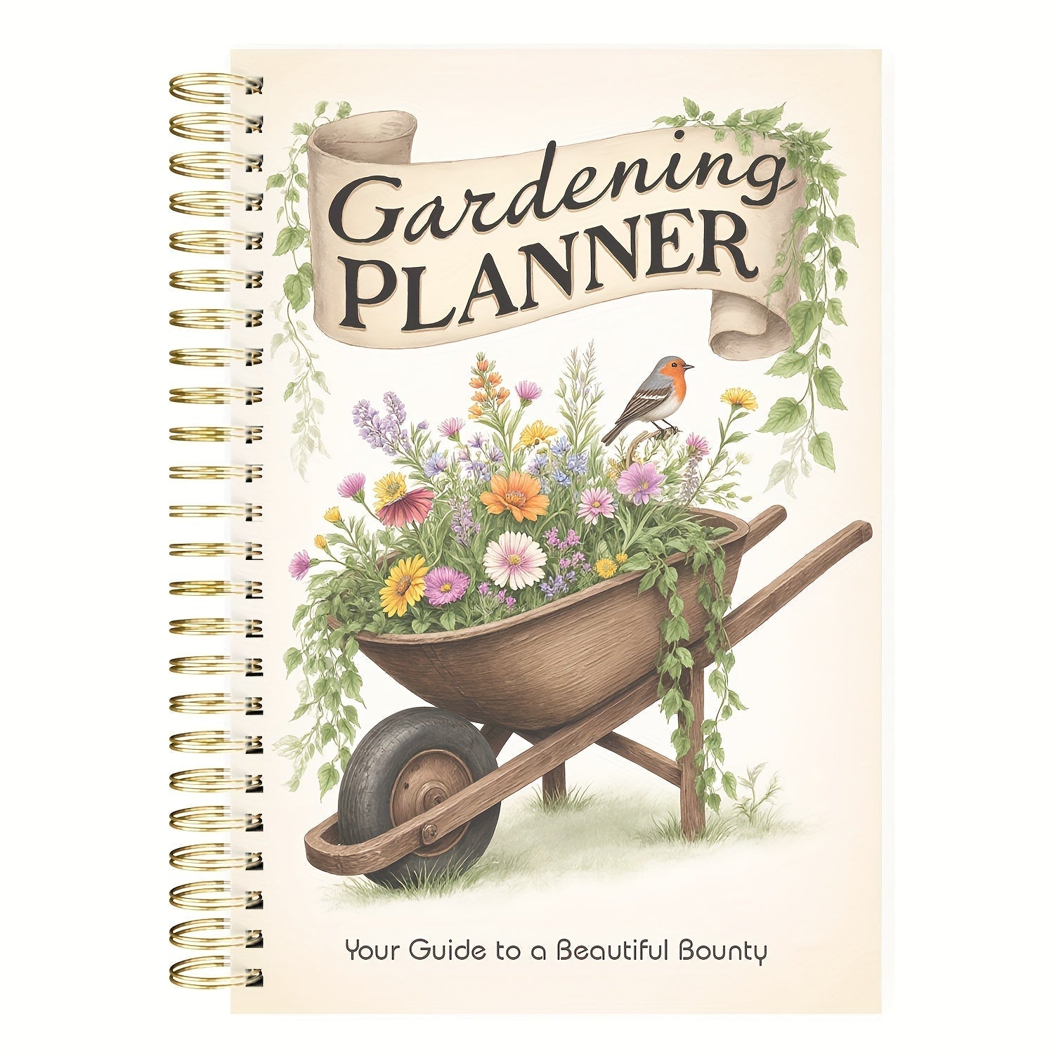 Gardenlog Undated A5 Spiral Garden Planner for Growing Success