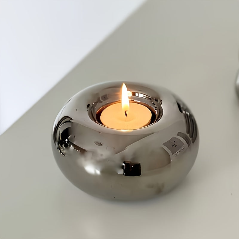 Auragleam Disk Tealight Holder Ceramic Stand For Decor