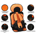 Portable Child Travel Car Seat | Foldable Safety Booster with 5-Point Harness | Ages 0–12 Years