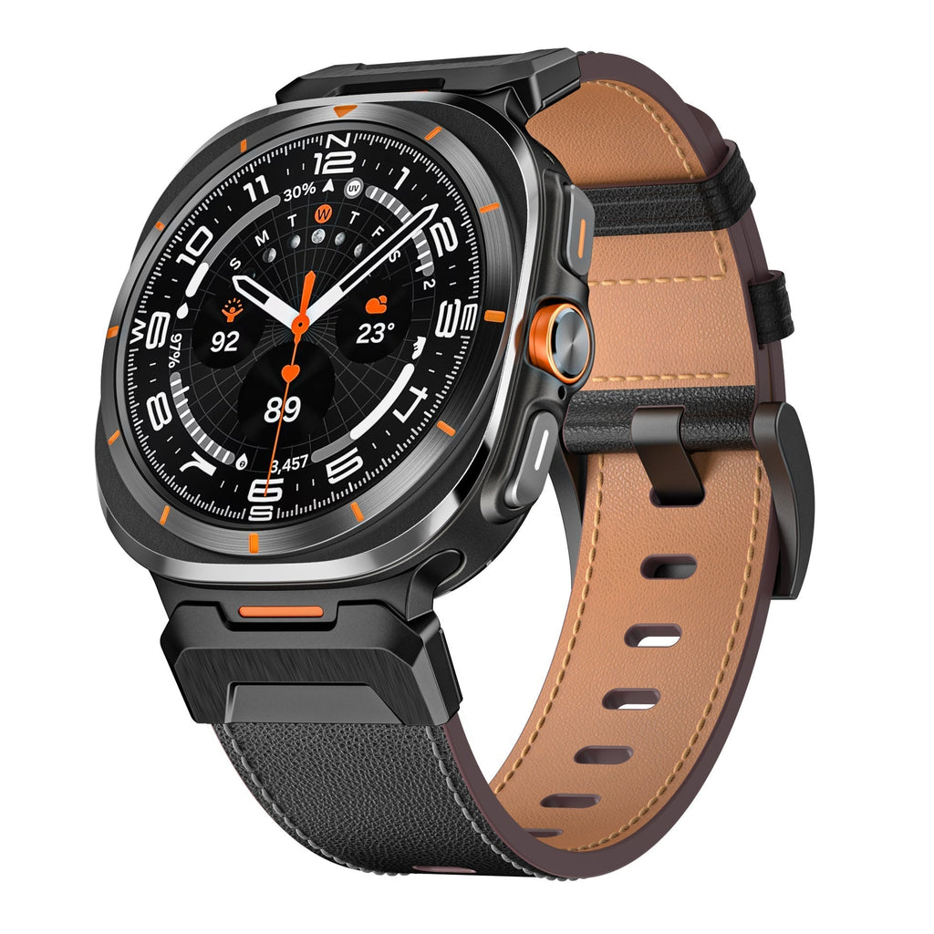 StormForge taktinen nahkaranneke Galaxy Watch Ultra -kelloon