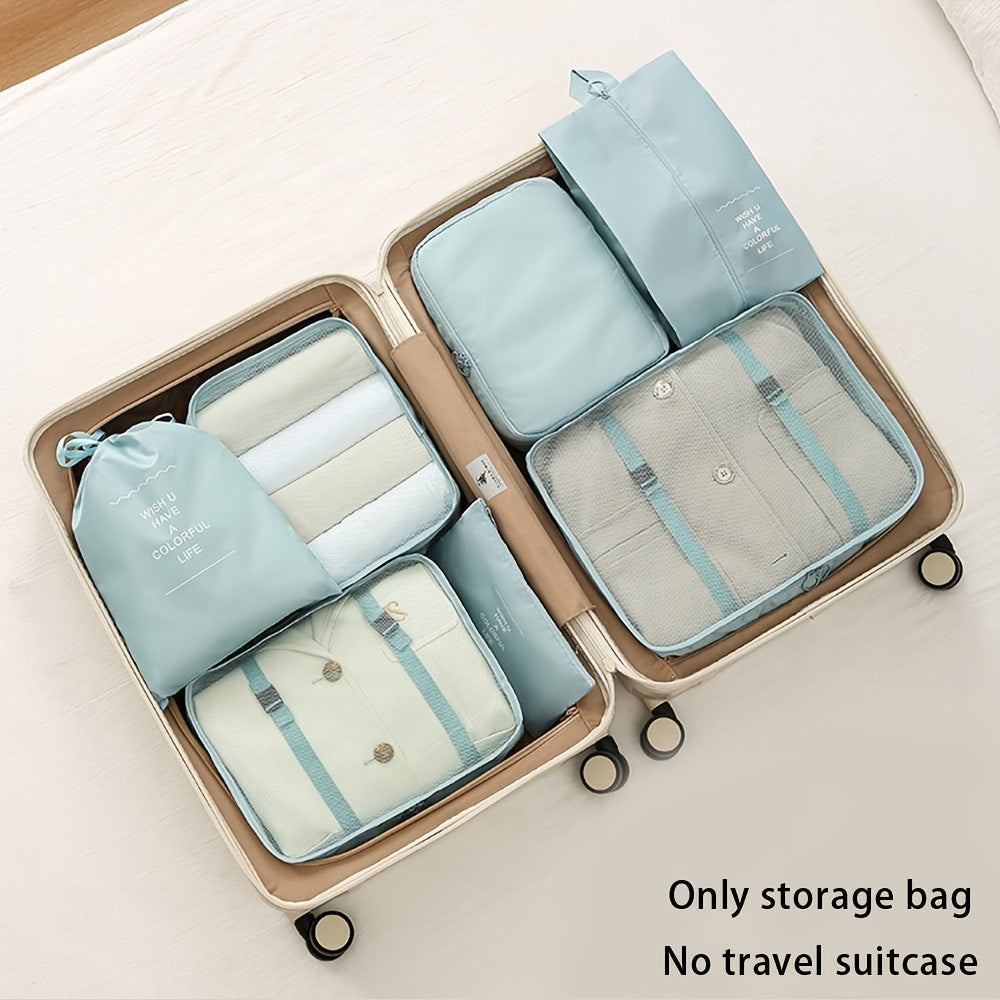 Packverse cestovní třídicí systém: 7dílná sada cestovních úložných vaků z nylonu