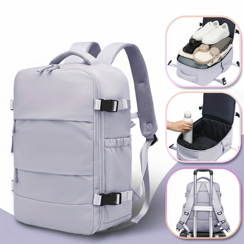 Set de mochila de viaje con aspiradora PackSmart para hombres, mujeres y estudiantes
