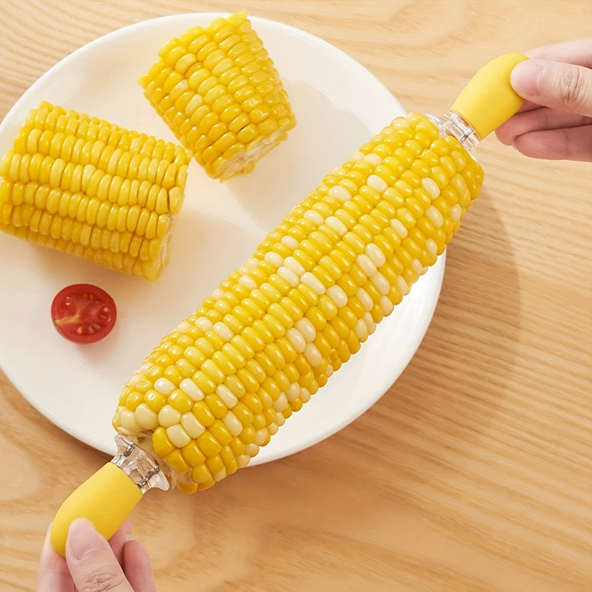 CornGrip ruostumattoman teräksen tarjoilutikut turvalliseen ja helppoon grillaamiseen