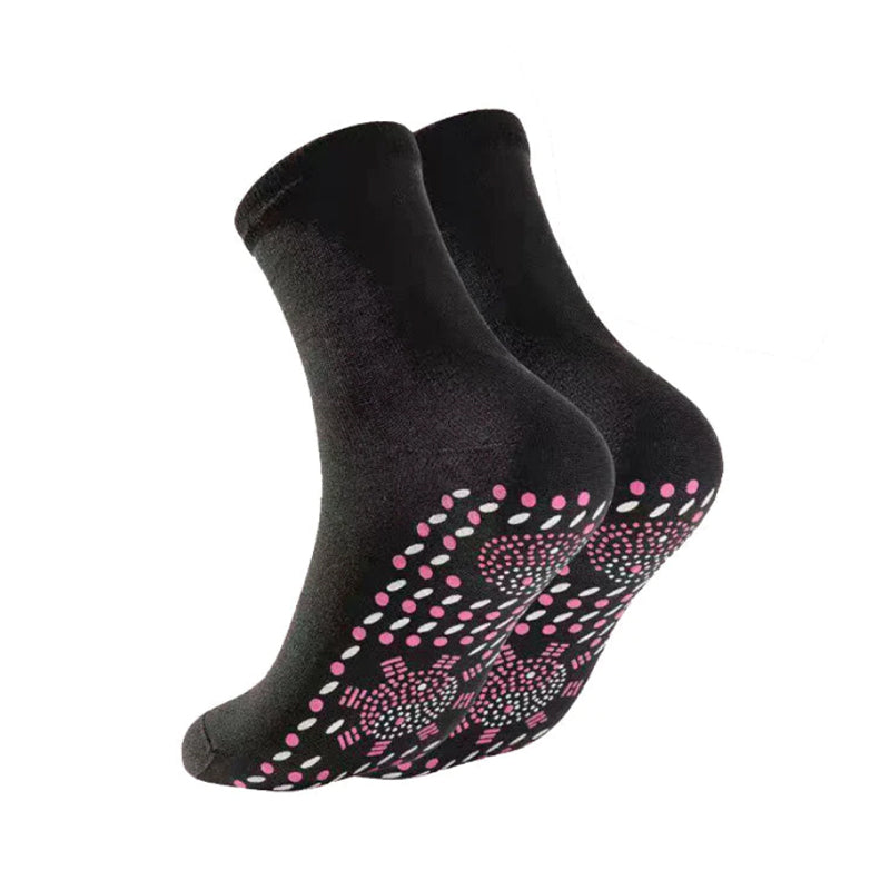 Tourmaline Heated Socks With Acupressure For Fitness