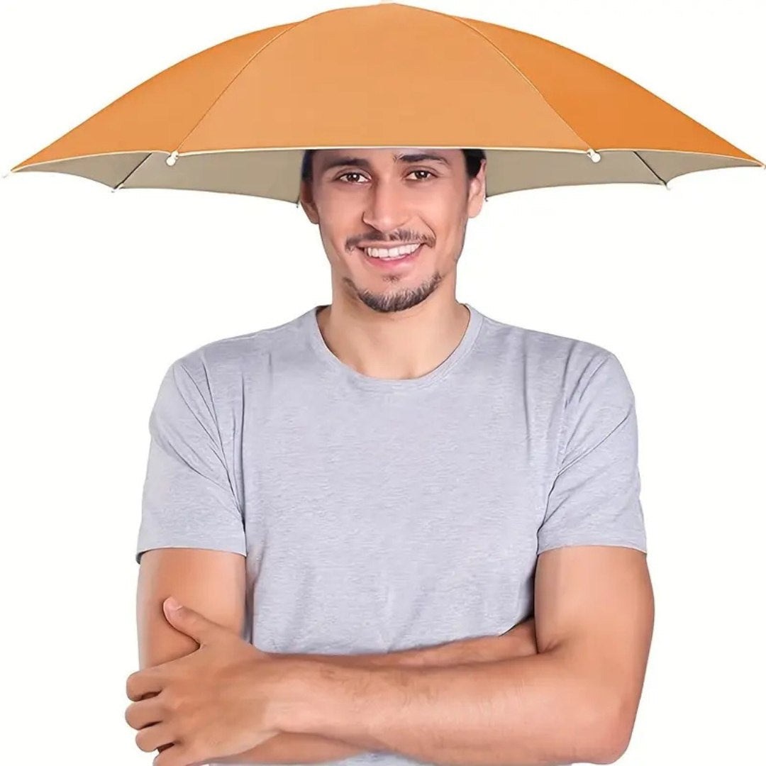ShadeMate Umbrella Hat With UV Protection For Sun And Rain Everyday Use