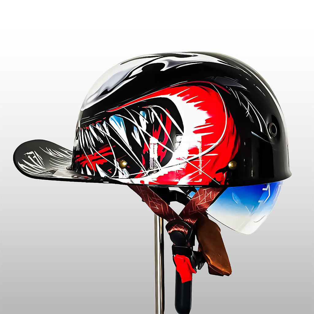 AstraCap Pro hivatalos verzió baseball stílusú motoros sisak, ECE és DOT tanúsítvánnyal