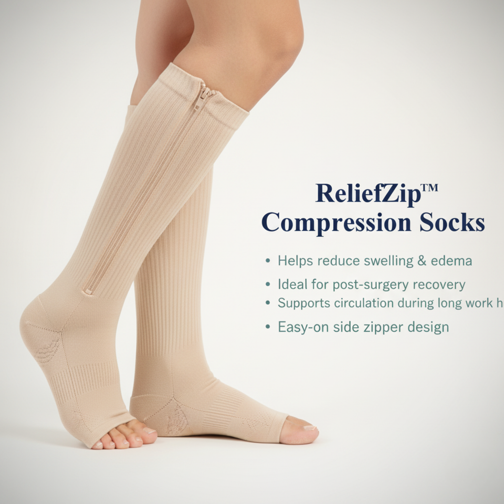 ZenStride Support Socks For Instant Comfort From Swelling And Leg Fatigue