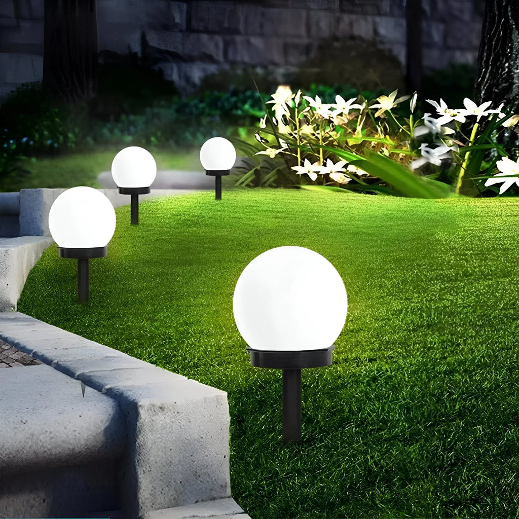 LumiGlobe 3 kusy vodotěsných solárních lamp na cesty pro venkovní chodníky a zahrady