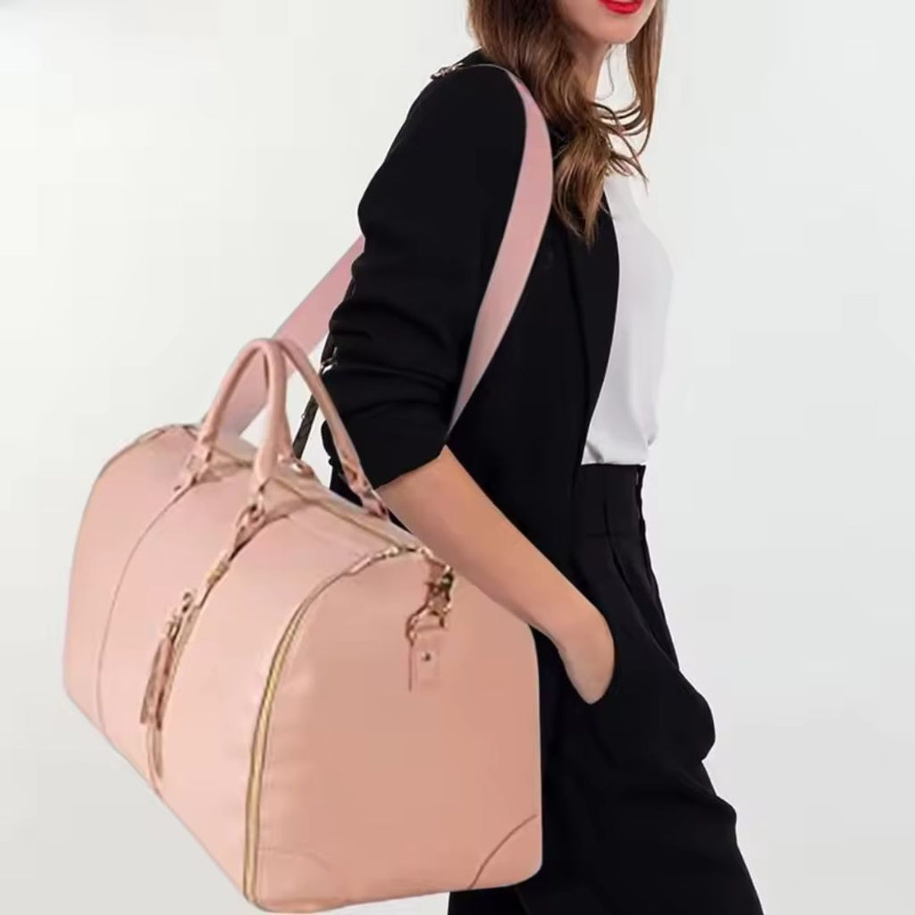 LuxeVoy Travel Duffel With Convertible Garment Compartment