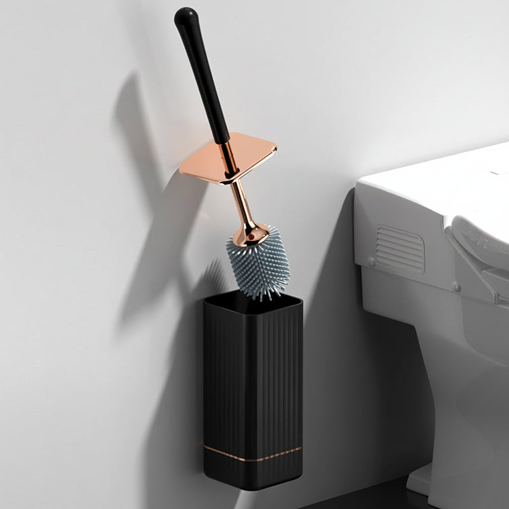Bathoria Durable Holder for Cleaning Brush in Bathroom