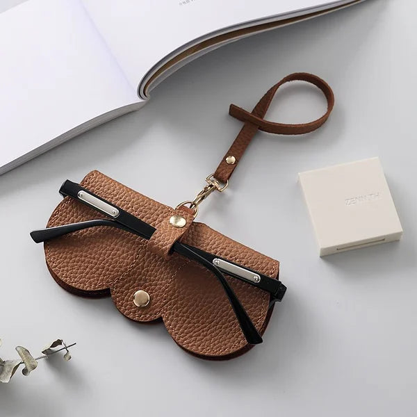 ShadeShield Soft Leather Sunglasses Case