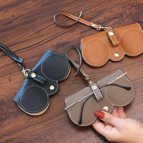 ShadeShield Soft Leather Sunglasses Case