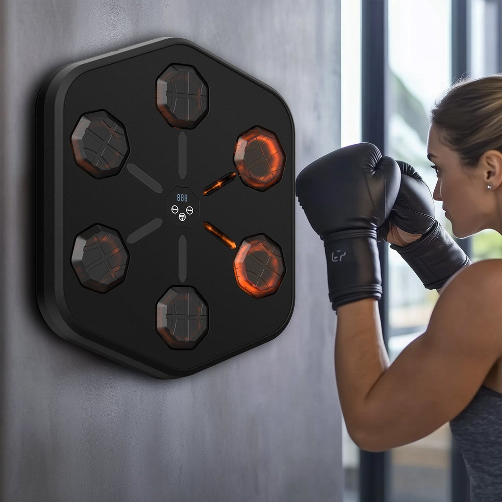 Sistema de Boxeo Rítmico para Entrenamiento en Casa con Guantes