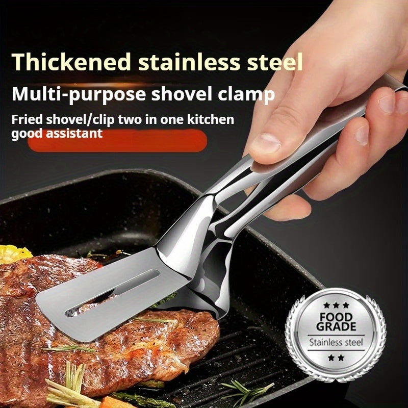 Steakclip tang i rustfrit stål med spatelkontrol