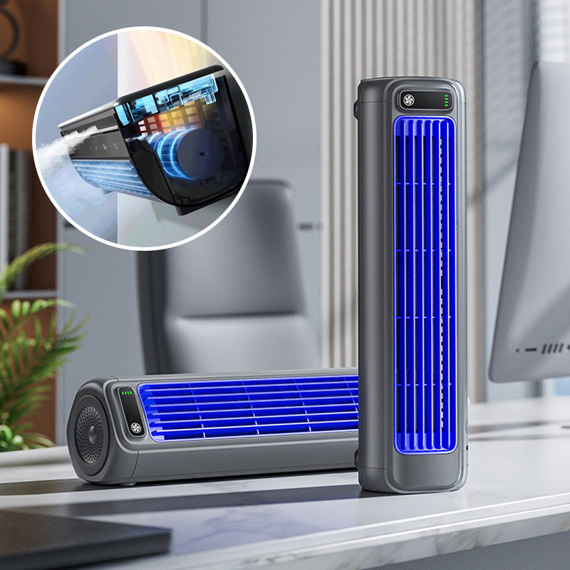 AirWave trådlös bärbar luftkonditionering med 12 timmars batteritid