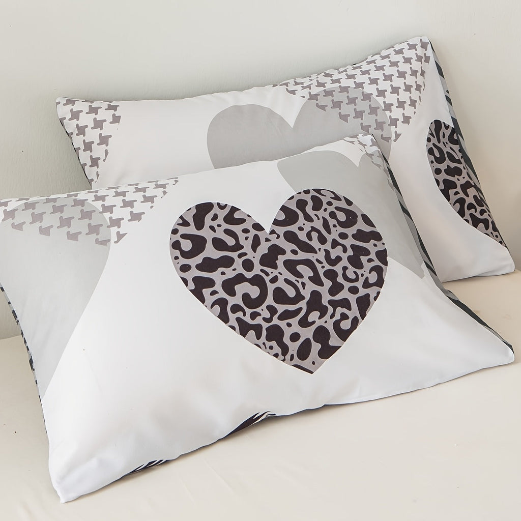 Vivaprint 3-Piece Duvet Cover Ensemble In A Bright Multicolor Pattern