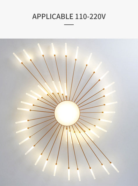 Lampa wisząca LumaSpike w stylu różdżki do nowoczesnych pomieszczeń