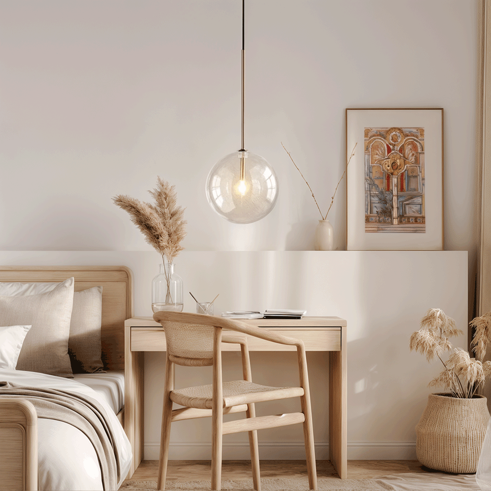 Lámparas Colgantes de Bola de Cristal Lumenora por Asteron Studio