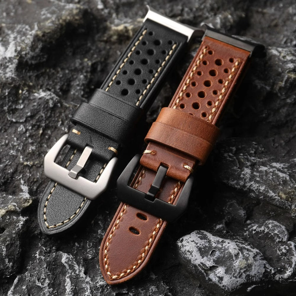 Cinturino in pelle traforata AeroStride per modelli Samsung Watch Ultra