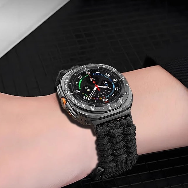 PeakGuard nylon geweven band voor Galaxy Watch Ultra